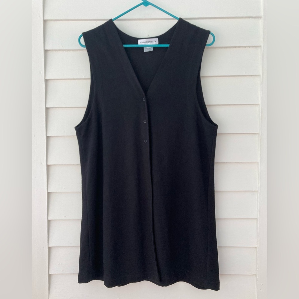 Chansonetta | Merino Wool Long Sweater Vest Size Small